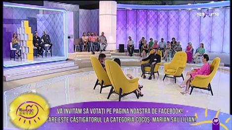 Marian și Lilian, doi cocoși cu creste galbene, se duelează pentru inima Iuliei