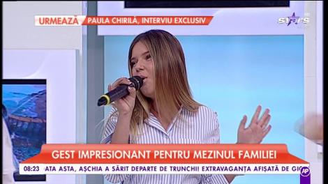Roxana Cozma a cântat melodia ”Acoperă-mi inima”