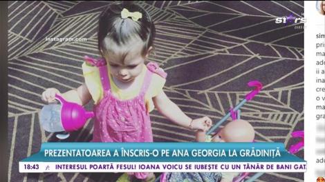 Emoții mari pentru Simona Gherghe! Prezentatoarea a înscris-o pe Ana Georgia la grădiniță