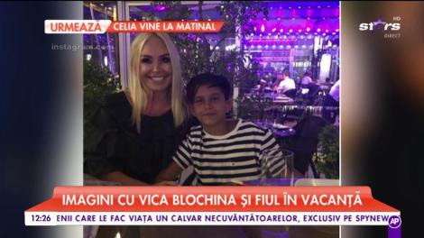 Vica Blochina, vacanță cu fiul său Edan