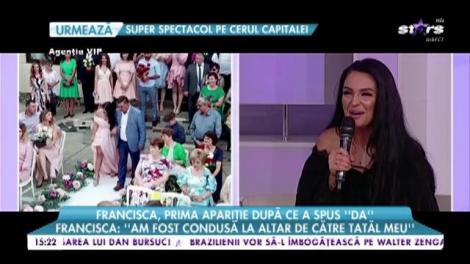 Francisca, prima apariţie după ce a spus cel mai important ''DA'' din viaţa ei