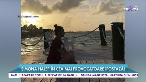 Imagini de colecţie cu Simona Halep! Sportiva a prins curaj şi a început să pozeze cât mai provocator