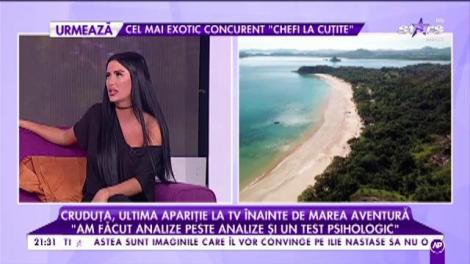 Daniela Crudu, ultima apariție la TV înainte de marea aventură. "Ultimul Trib", show-ul care o sperie pe brunetă: "Îmi e teamă că va trebui să dorm sub cerul liber"