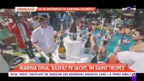 Primele imagini din vacanța Marinei Dina! Răsfăț pe iacht, în Saint Tropez!