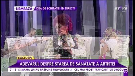 Elena Merişoreanu, prima apariţie într-un platou de televiziune după ce a fost operată de urgenţă