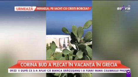 Corina Bud a plecat într-o bine meritată vacanță în Grecia