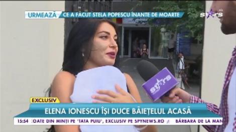Elena Ionescu și-a dus băiețelul acasă: "Abia aștept să mă odihnesc"