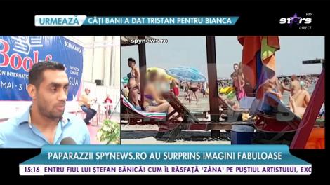 Bănel Nicoliță, surprins în patru labe pe plajă