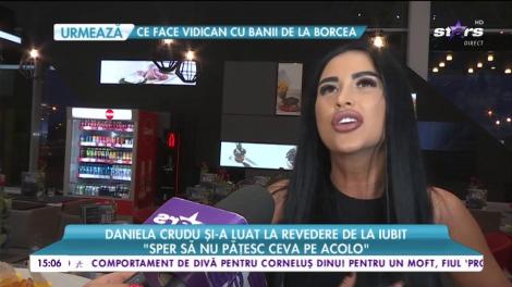 Daniela Crudu și-a luat la revedere de la iubit. Imagini senzaționale de la aeroport