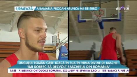 Caius Covrig este singurul român care joacă în Statele Unite, în prima divizie de baschet