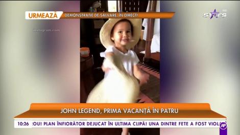 John Legend, prima vacanță în patru
