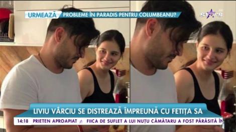 Liviu Vârciu şi fiica lui, Carmina s-au apucat de pictat şi nu oricum, ci pe pereţi!