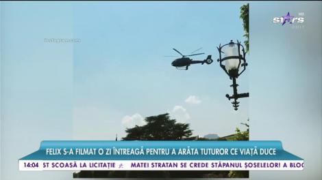 Iubitul Mihaelei Rădulescu călătoreşte cu elicopterul dintr-o ţara în alta doar pentru a lua prânzul cu prietenii!
