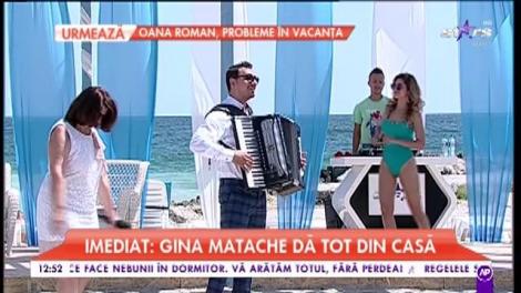 Gina Matache cântă melodia „Bine-i șade mesei mele ”