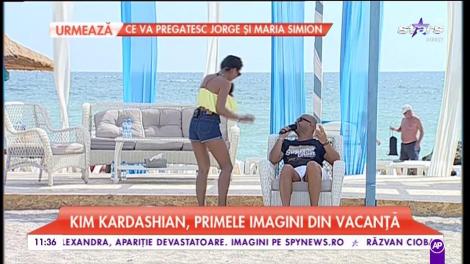 Kim Kardashian, primele imagini din vacanța din Bahamas