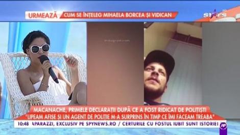 Macanache, primele declarații după ce a fost ridicat de polițiști. Rapperul a fost amendat pentru că a lipit afișe pe stradă