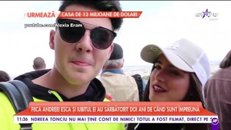 Fiica Andreei Esca și iubitul ei au sărbătorit doi ani de când sunt împreună