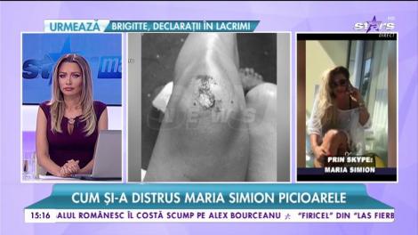 Maria Simion şi-a distrus picioarele şi a ajuns de urgenţă la medic! Atenţie, totul a pornit de la scoici!