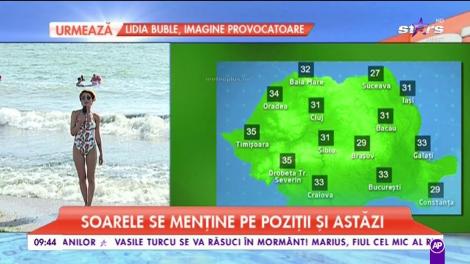 Meteo 23 august 2018. Temperaturi caniculare toată ziua