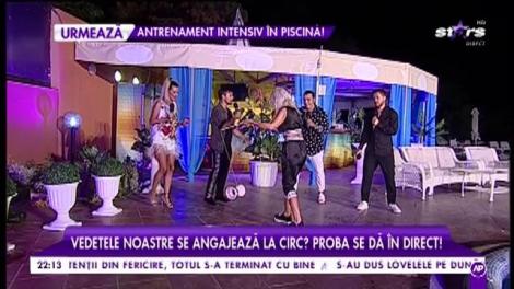 ASU și Daniela Gyorfi se angajează la circ! Proba se dă în direct!