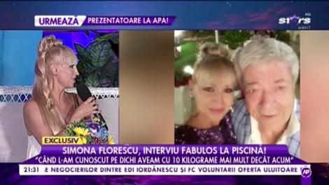 Simona Florescu, interviu fabulos la piscină: "Când l-am cunoscut pe Dichi aveam cu 10 kilograme mai mult decât acum"