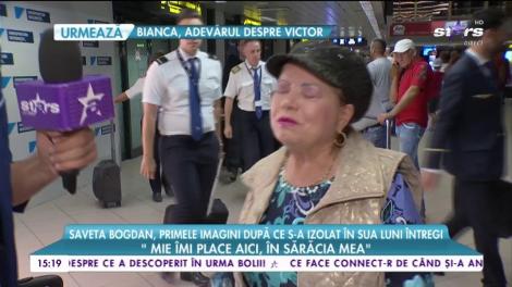Saveta Bogdan, primele imagini după ce s-a izolat în SUA