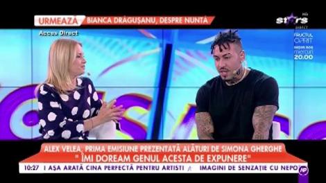 Surpriză de proporții pentru Alex Velea în prima emisiune prezentată alături de Simona Gherghe la Acces Direct!
