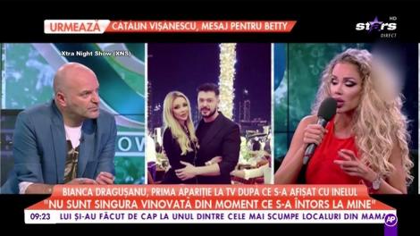 Bianca Drăguşanu, prima apariţie la TV după ce s-a afişat cu inelul pe deget!