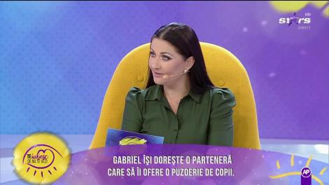 Gabriel își dorește o parteneră care să îi ofere foarte mulți copii