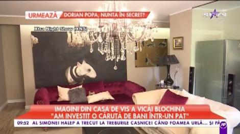 Imagini din casa de vis a Vicăi Blochina: ”Mi-am dorit să fac o renovare a casei în care locuiesc”