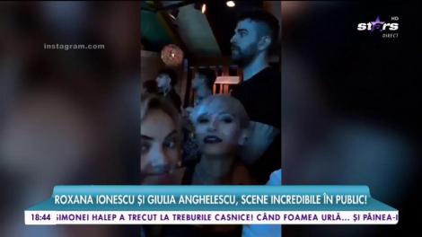 Roxana Ionescu și Giulia Anghelescu, scene incredibile în public