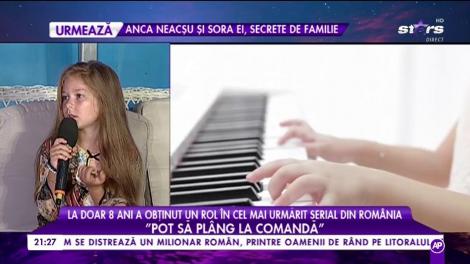 La doar 8 ani, Maria Nicole a obținut un rol în "Fructul Oprit", cel mai urmărit serial din România: "Pot să plâng la comandă"