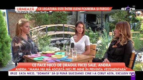 Ce face Nico de dragul fiicei sale, Andra: "Mama niciodată nu s-a băgat în viața mea"