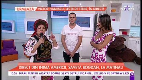 Din inima Americii, Saveta Bogdan, La Star Matinal: ”Pentru mine este mult mai bine în România”