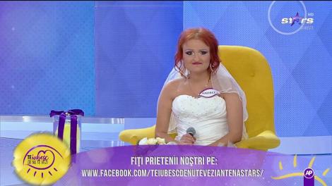 Andreea, îngerul alb, este păzitorul verighetelor din platou