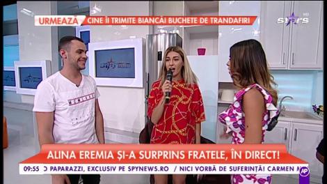 Alina Eremia a venit sa își susțină fratele la Star Matinal