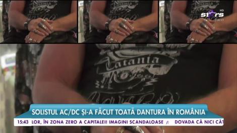 Solistul AC/DC, vizită secretă în România