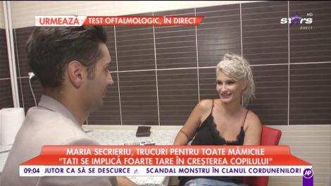 Maria Secrieru, trucuri pentru toate mămicile: ”Tati îi dă să mănânce”
