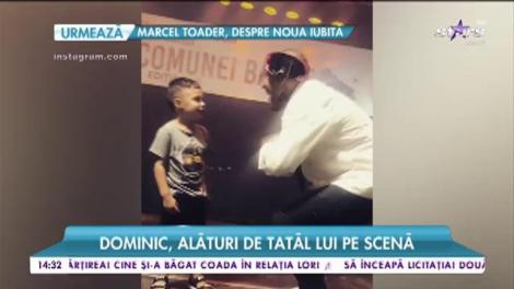 Dominic, alături de tatăl lui pe scenă. Băiețelul lui Alex Velea îi moștenește talentul artistului