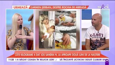 Sandra N, prima apariție la Matinal, după ce a născut: ”Am stat cinci luni la pat, a fost greu”