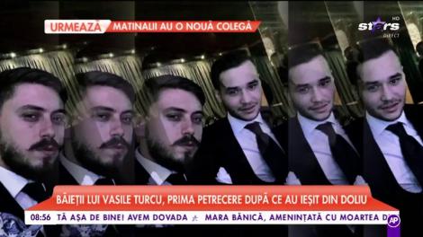 Botez în lumea bună a Capitalei. Băieţii lui Vasile Turcu, prima apariţie după ce au ieşit din doliu