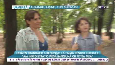 Carmen Trandafir a renunțat la faimă pentru copilul ei: „Nu mi-aș mai dori un alt copil”
