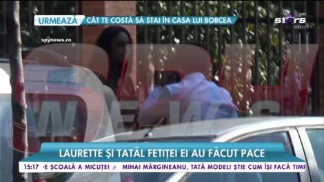 Laurette şi tatăl copilului ei au petrecut timp împreună, spre surprinderea tuturor