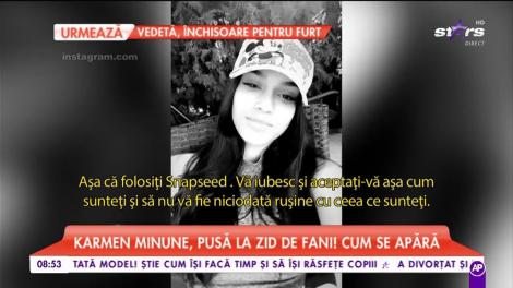 Karmen Minune, pusă la zid de fani! Răspunsul artistei nu a întârziat să apară