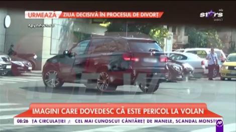 Fiul Irinei Loghin a uitat de regulile de circulație. Imaginile are dovedesc că acesta este pericol la volan