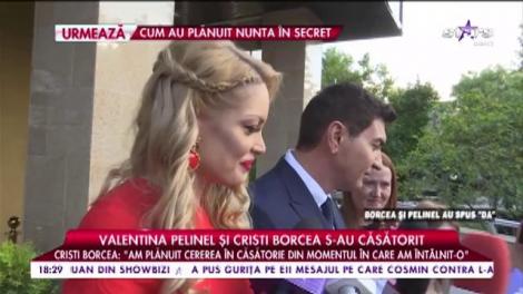 Valentina Pelinel și Cristi Borcea s-au căsătorit: "Suntem foarte fericiți"