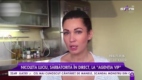 Nicoleta Luciu, sărbătorită în direct, la Agenţia VIP!