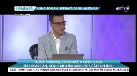 Alina Sorescu, logodită a opta oară: "În fiecare an, soțul îmi dăruiește câte un inel"