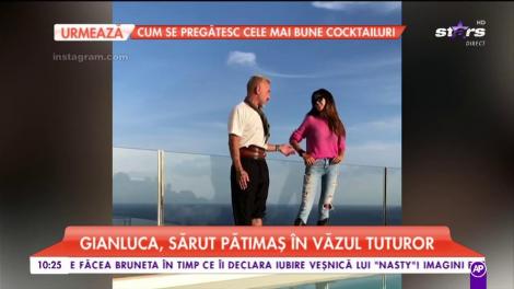 Gianluca Vacchi, sărut pătimaș în văzul tuturor
