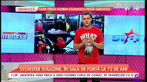 Sylvester Stallone, în sala de forță la 72 de ani